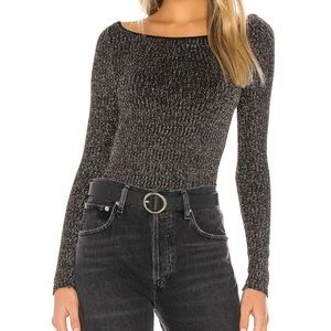 Free People Glitter Body Suit